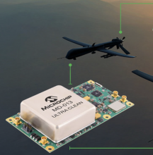 Microchip Modules GNSS  avec oscillateurs "disciplinés" pour la défense