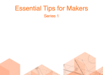 Farnell Tips for makers